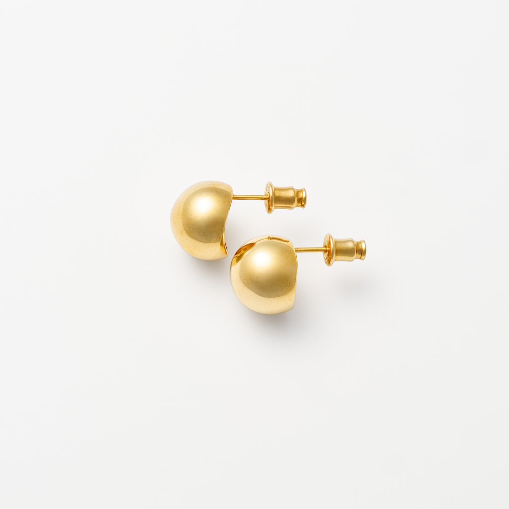 Gold Orb Earring
