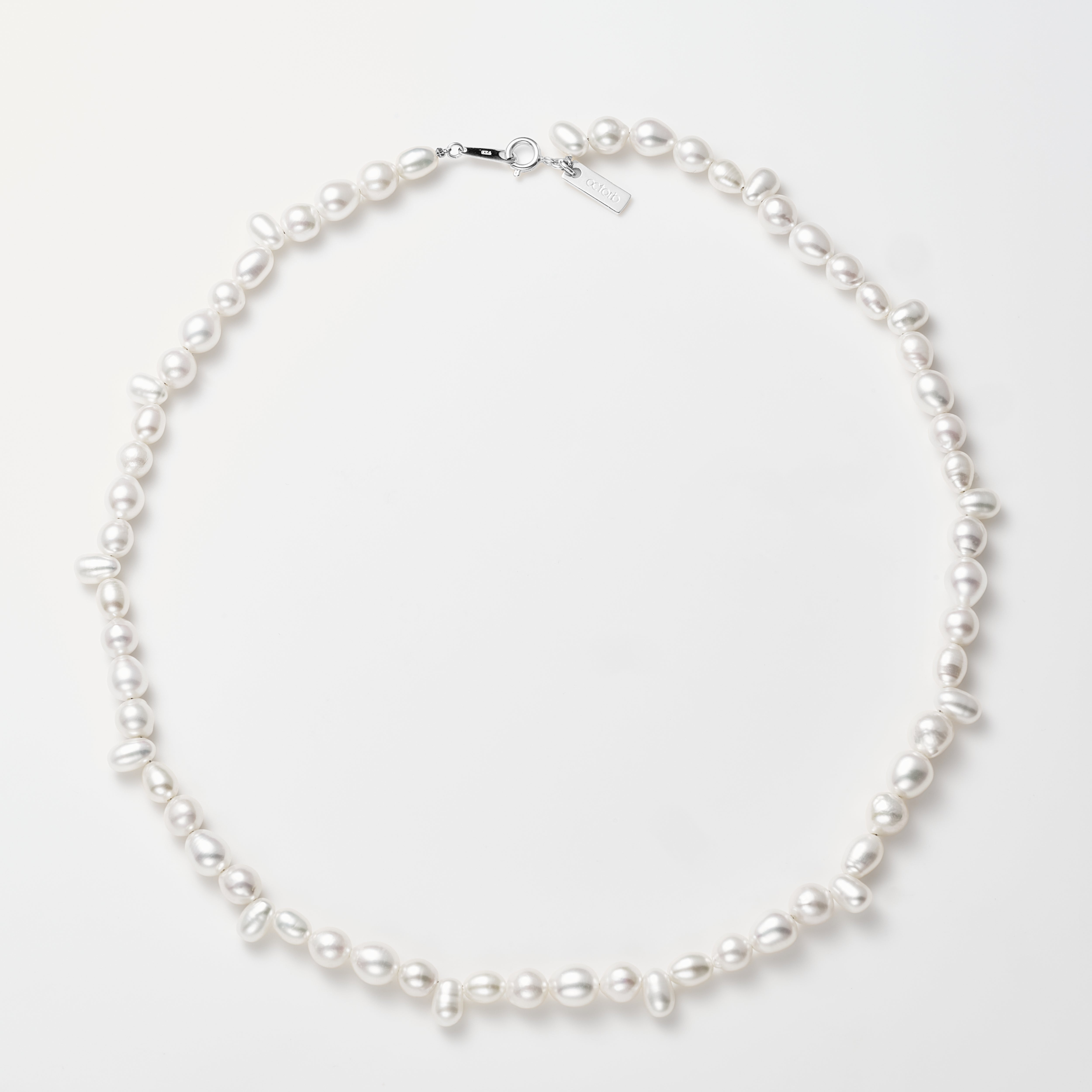 Baroque Pearl Necklace-Silver – octorb