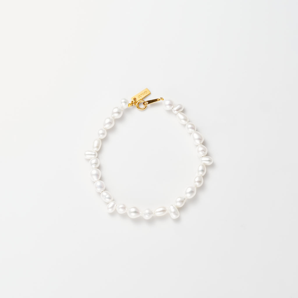 Baroque Pearl Bracelet-Gold