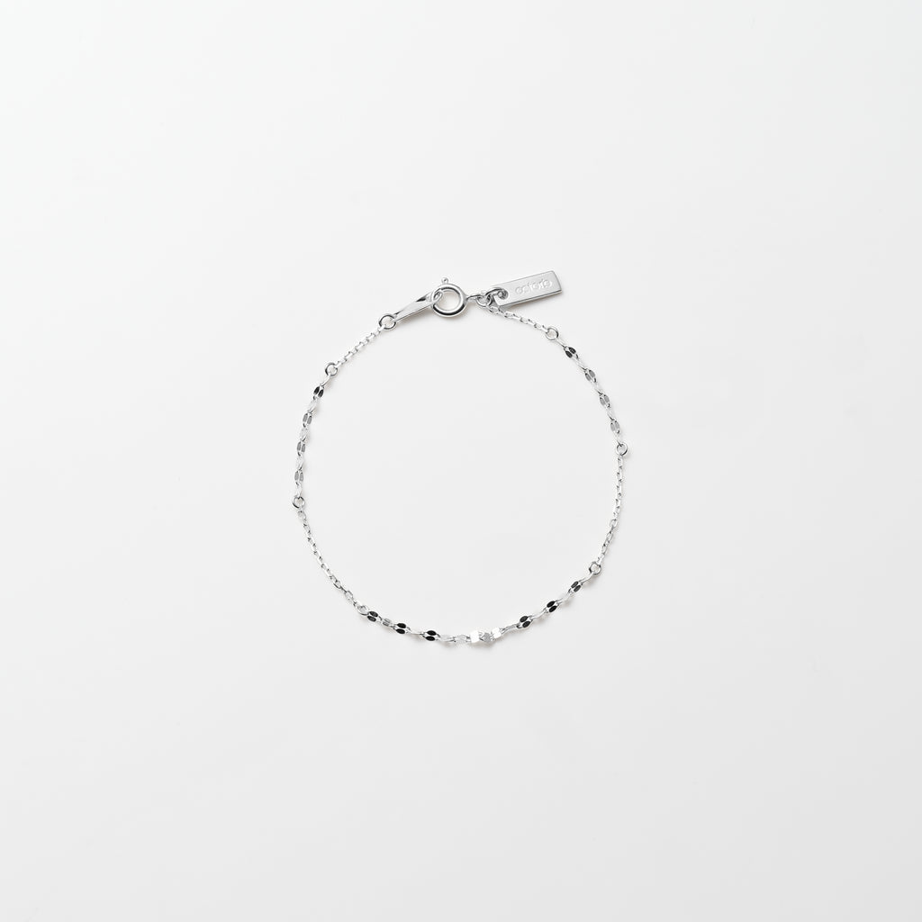 Silver Petal Link Bracelet