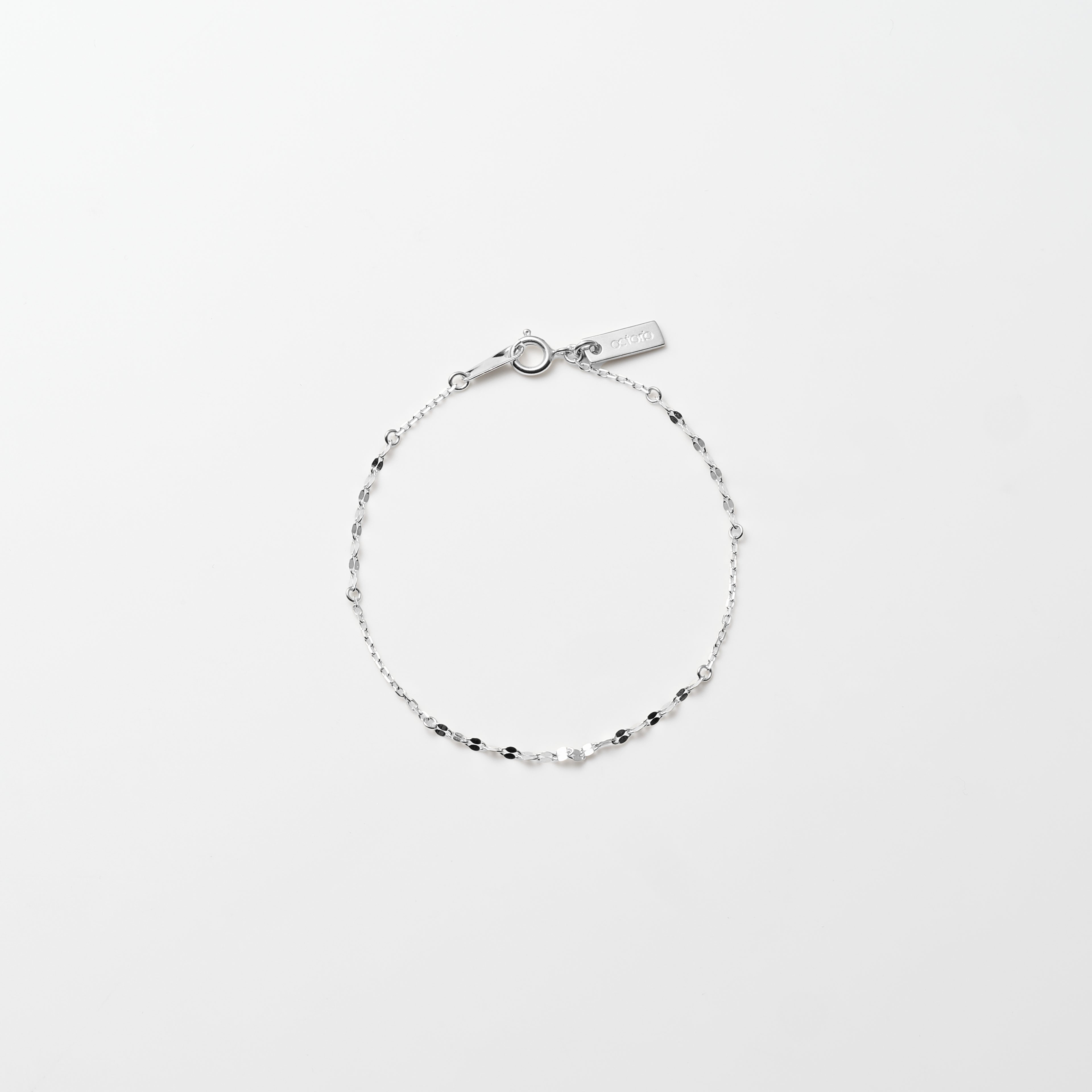 Silver Petal Link Bracelet