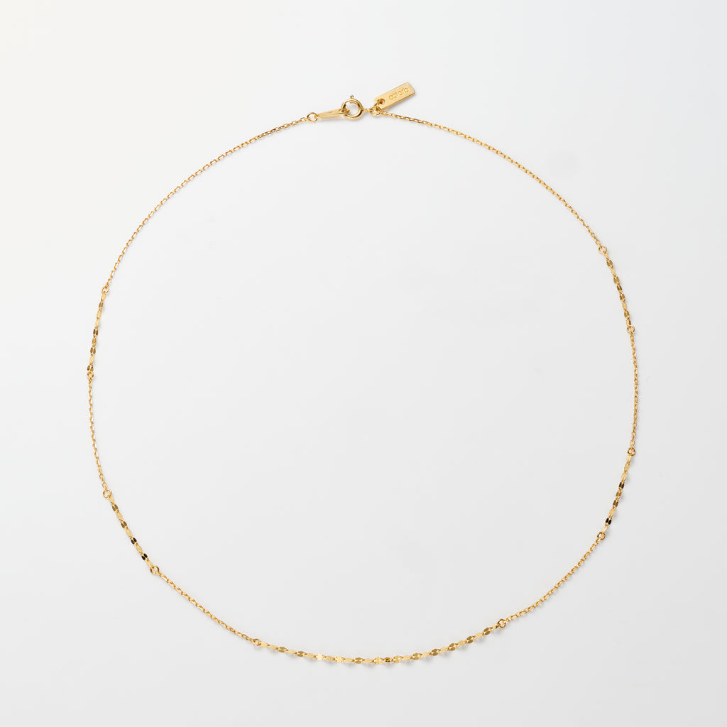 Gold Petal Link Necklace