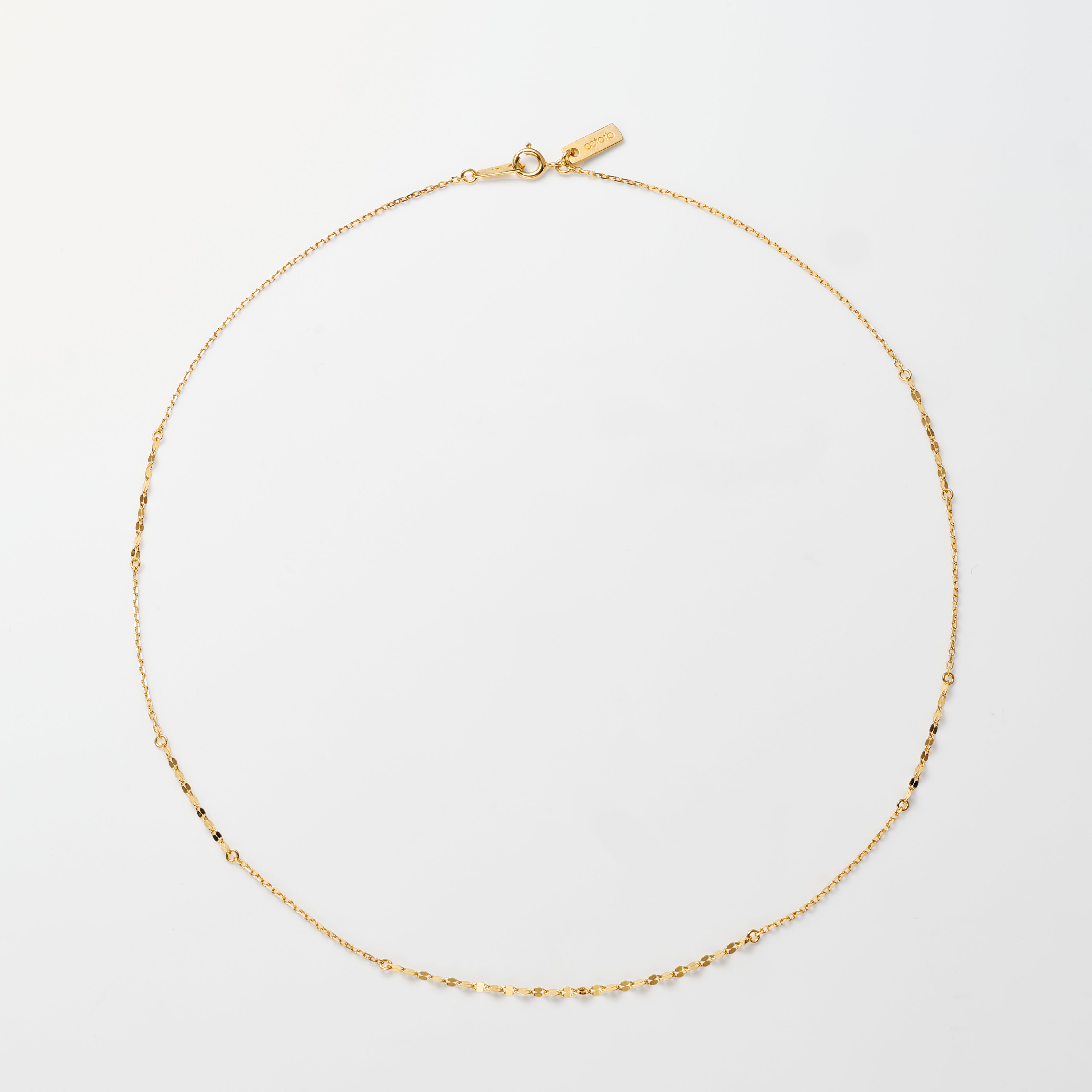 Gold Petal Link Necklace