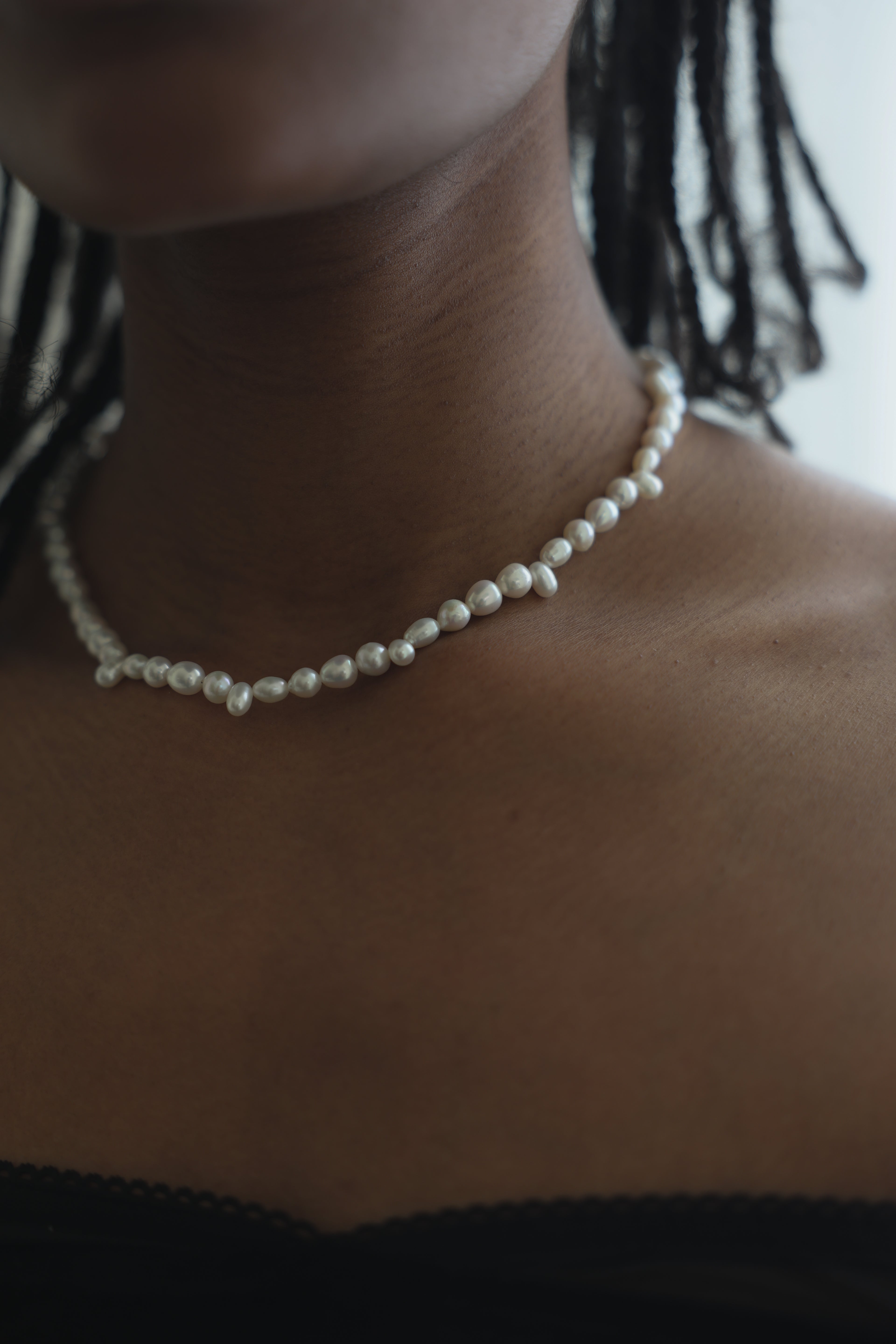 Baroque Pearl Necklace-Gold