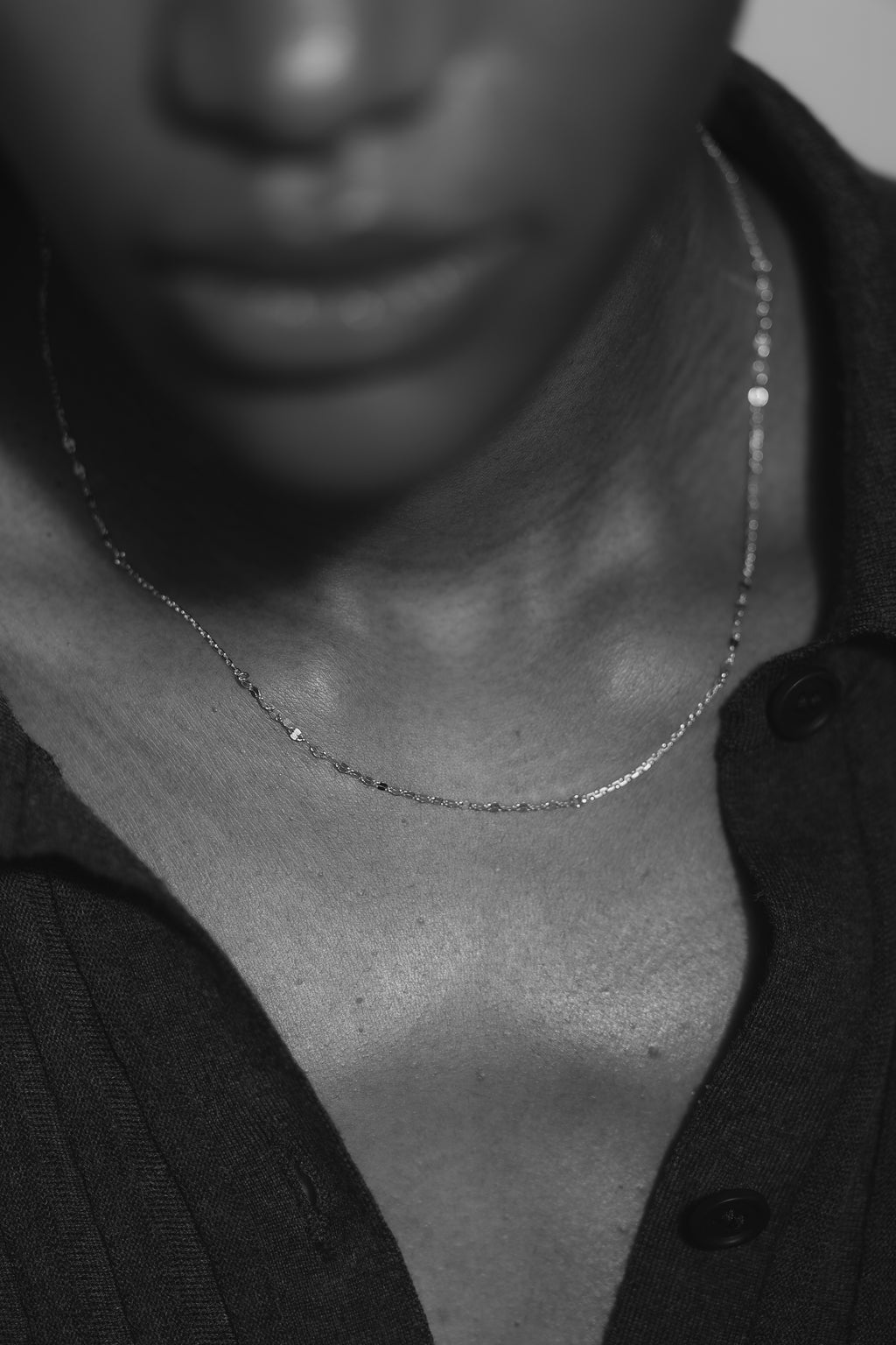 Gold Petal Link Necklace