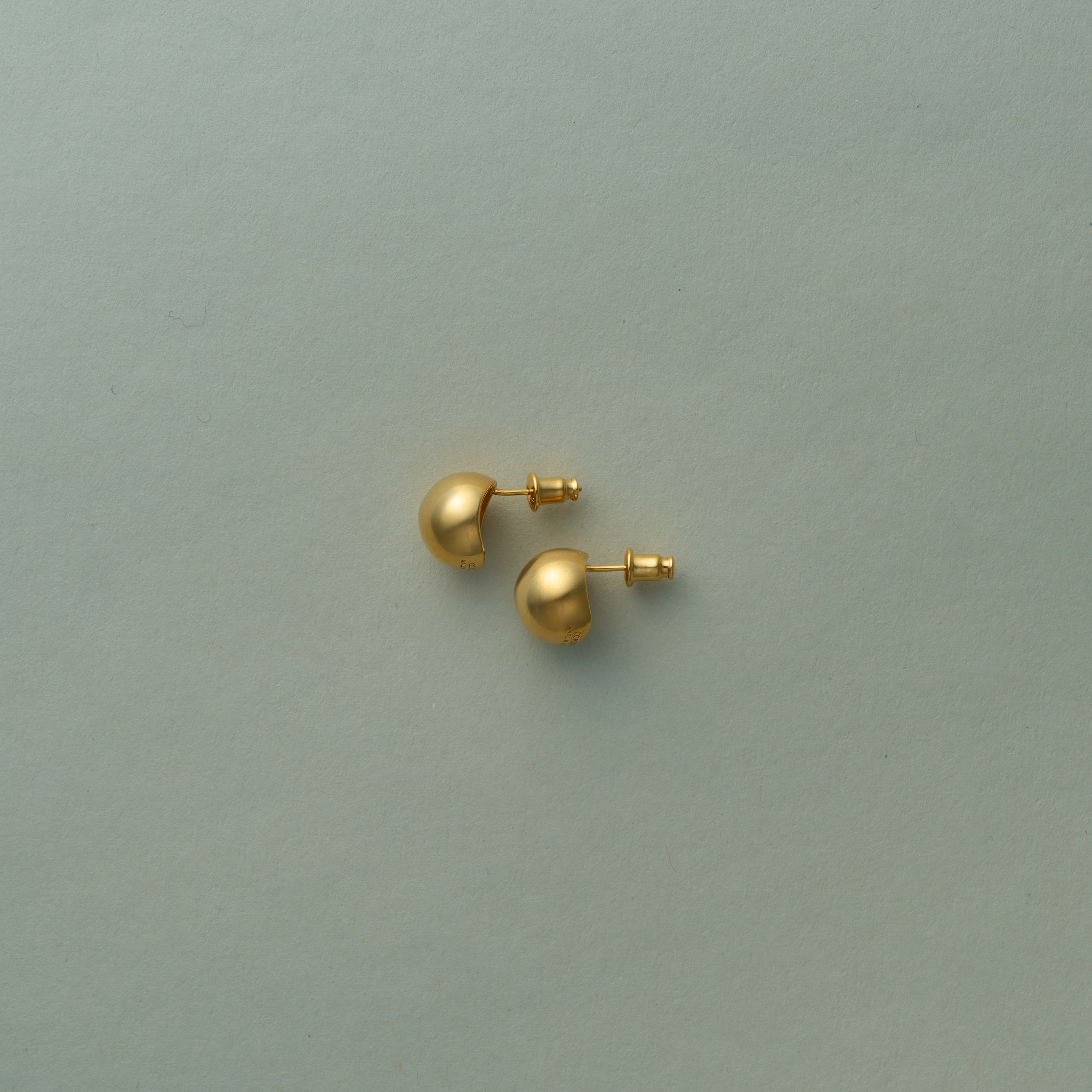 Gold Orb Earring