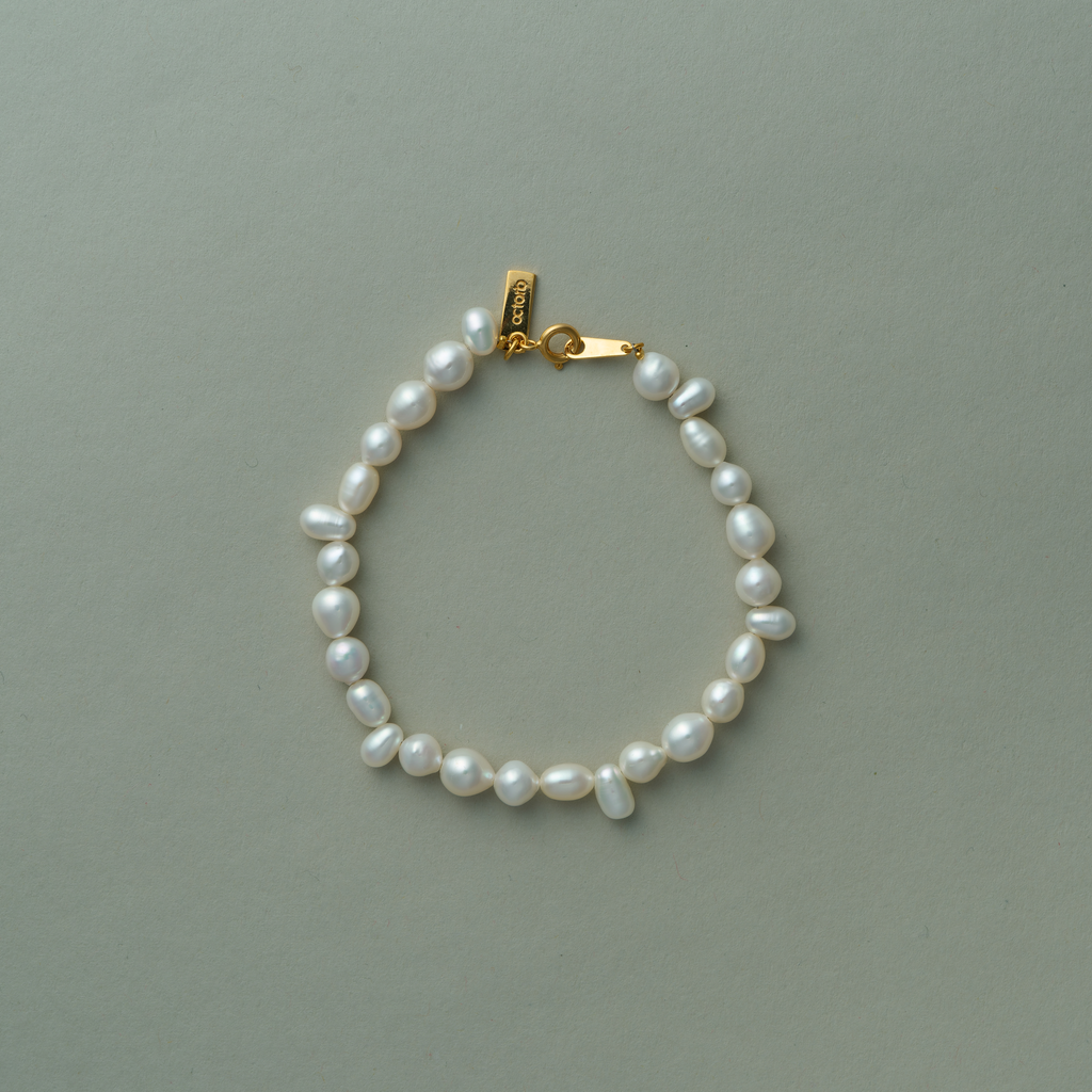 Baroque Pearl Bracelet-Gold