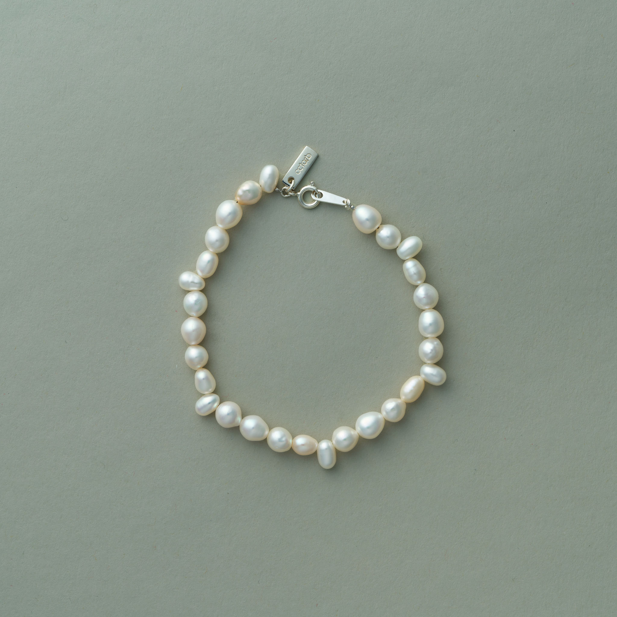 Baroque Pearl Bracelet-Silver